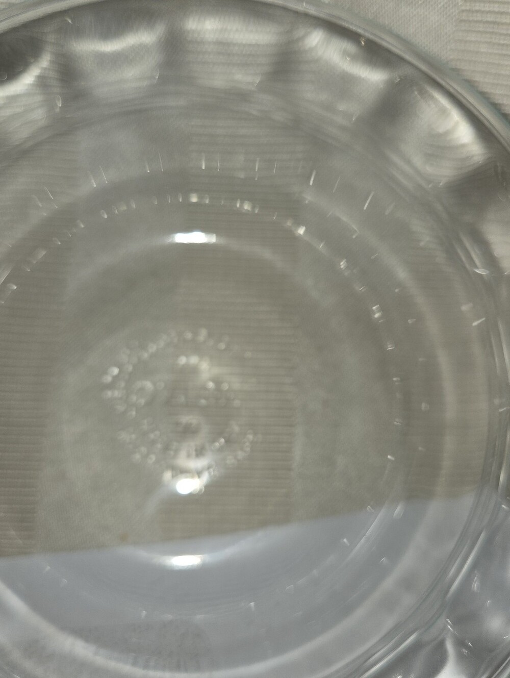Clear Pyrex Glass Dessert Bowls with Teal Rim - Home Dining - Picture 4 of 7